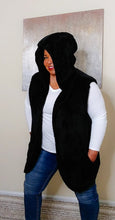 Load image into Gallery viewer, Hooded Faux Fur Vest