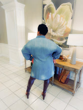 Load image into Gallery viewer, Washed Denim Button Tunic/ Dress