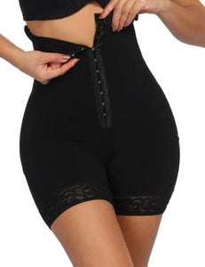 High Waist Shaper Shorts with Front Hooks