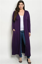 Load image into Gallery viewer, Plus Size Long Cardigan