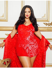 Load image into Gallery viewer, Red Satin Robe Set