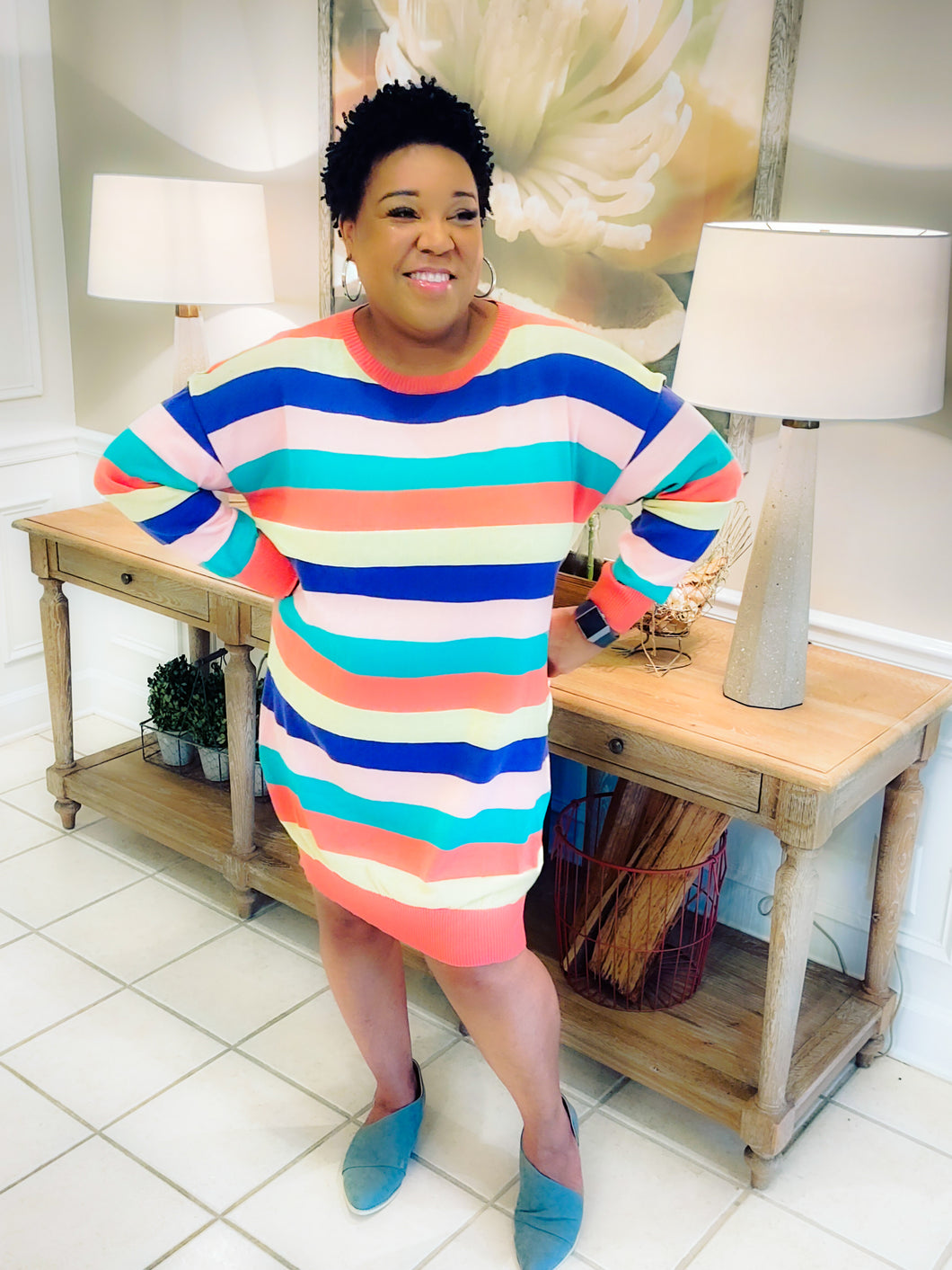 Multi colored Sweater Dress